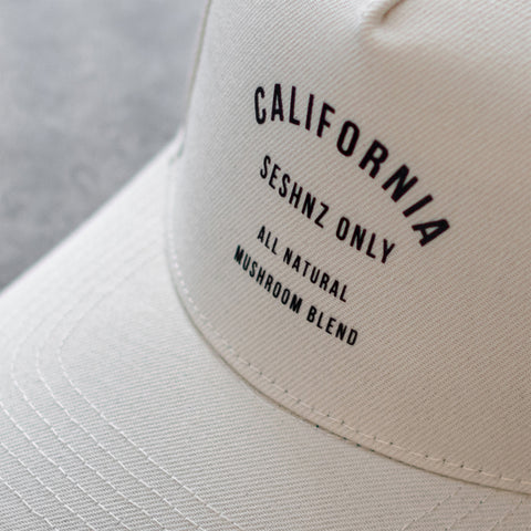 Seshnz White Canvas A-Frame Adjustable Hat