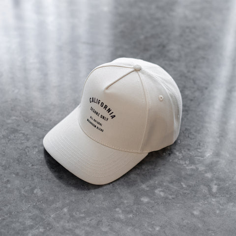 Seshnz White Canvas A-Frame Adjustable Hat