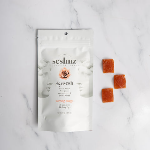 Mushroom Blend Gummies - Day Sesh - Morning Mango (10 Count)