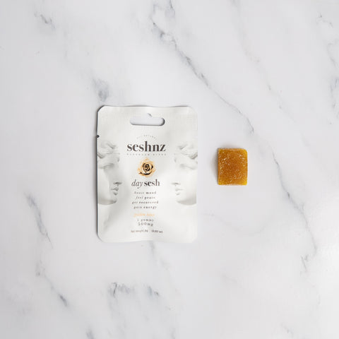 Mushroom Blend Gummies - Day Sesh - Golden Kiwi (Singles)