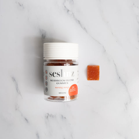 Mushroom Blend Gummies - Morning Mango (20ct Jar)