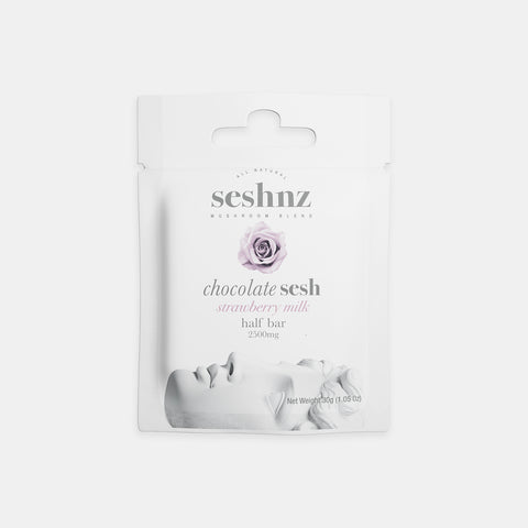 Strawberry Milk Mushroom Blend Chocolate - (Half Bar)