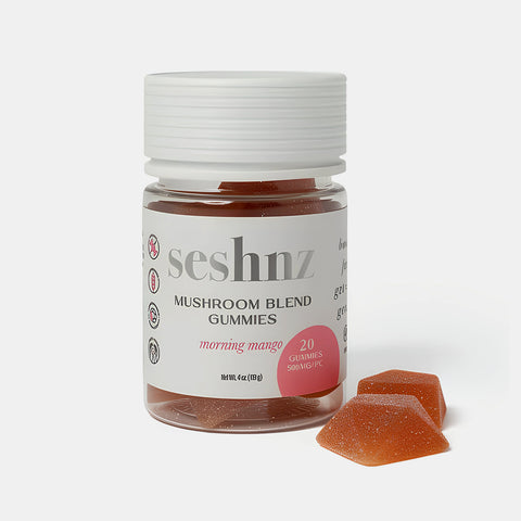 Mushroom Blend Gummies - Morning Mango (20ct Jar)