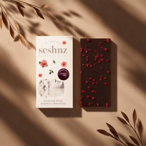 Mushroom Blend Chocolate - Dark Chocolate Raspberry - bar