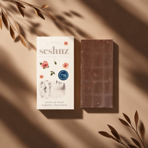 Mushroom Blend Chocolate - Dark Chocolate Sea Salt Almond - bar