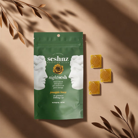 Mushroom Blend Gummies - Night Sesh - Pineapple Breeze (10 count)