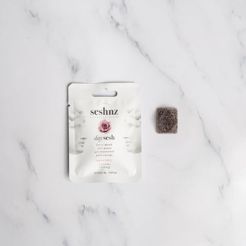 Mushroom Blend Gummies - Day Sesh - Sunrise Berry (Singles)